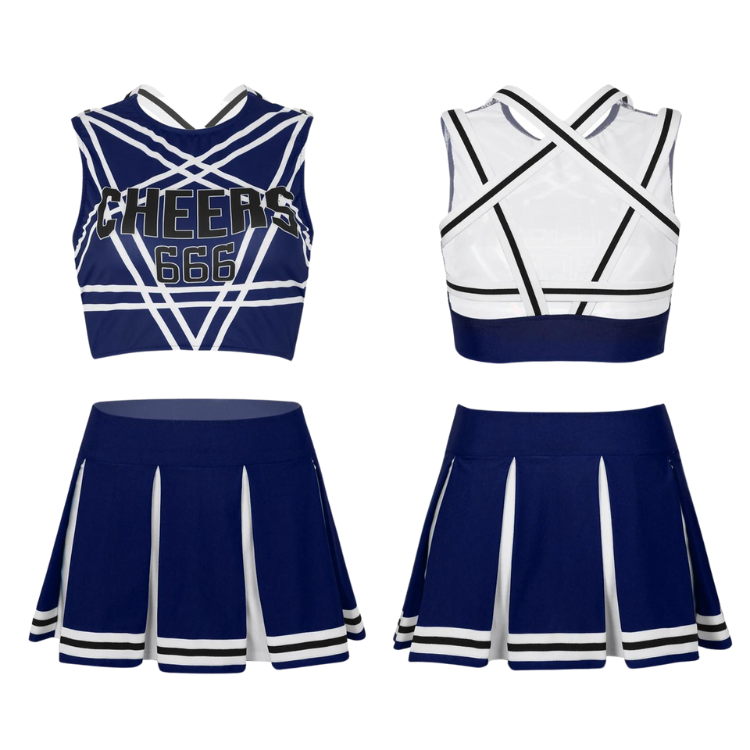 666 Cheers Cheerleading 2-Piece Outfit