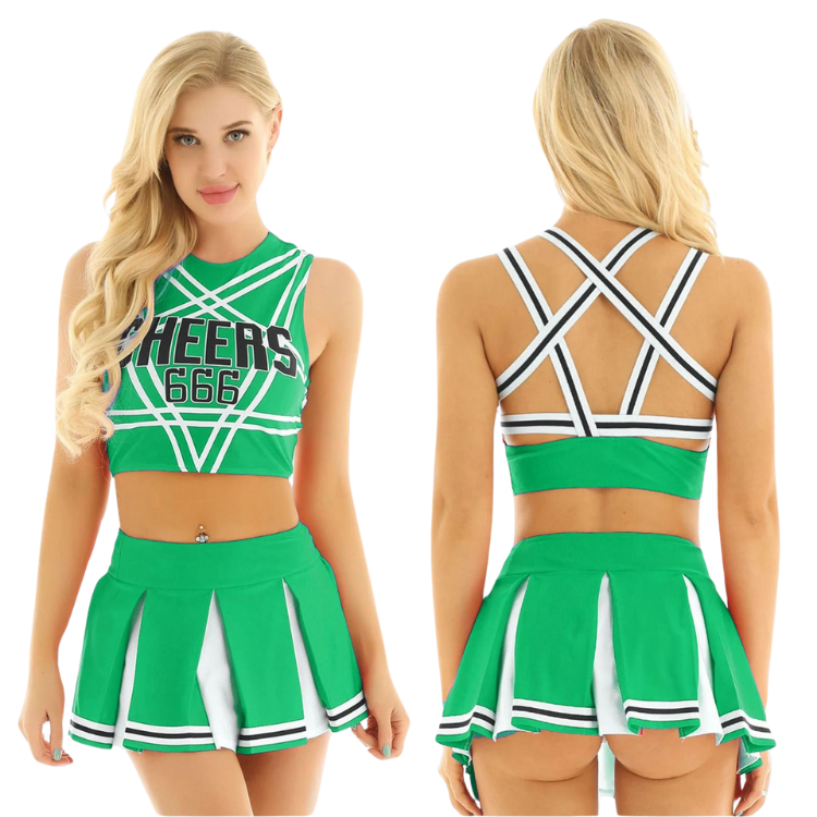 666 Cheers Cheerleading 2-Piece Outfit