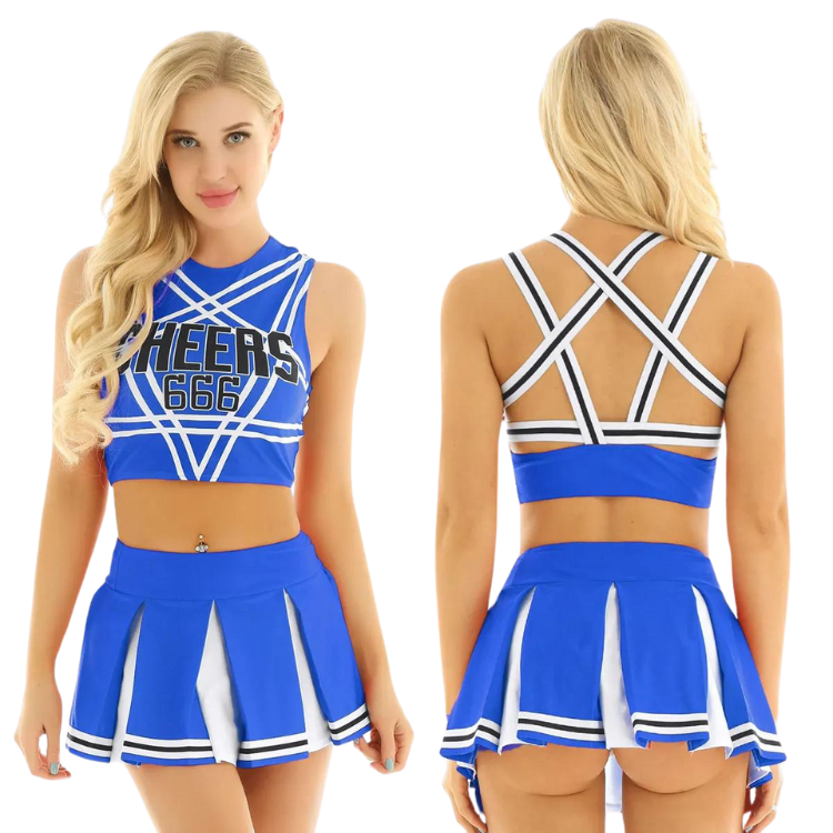 666 Cheers Cheerleading 2-Piece Outfit