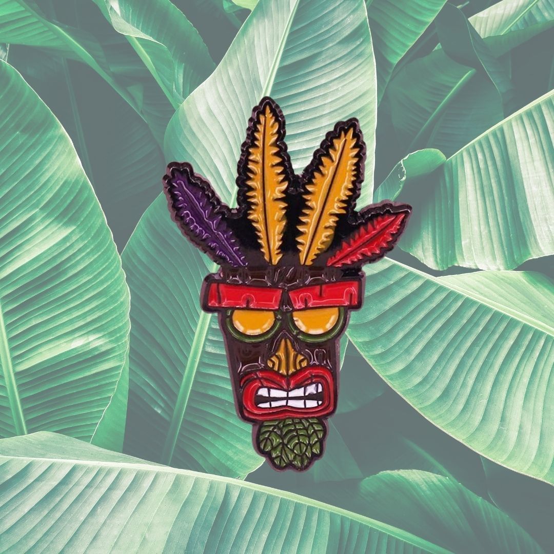 Aku Aku Crash Bandicoot Enamel Pin