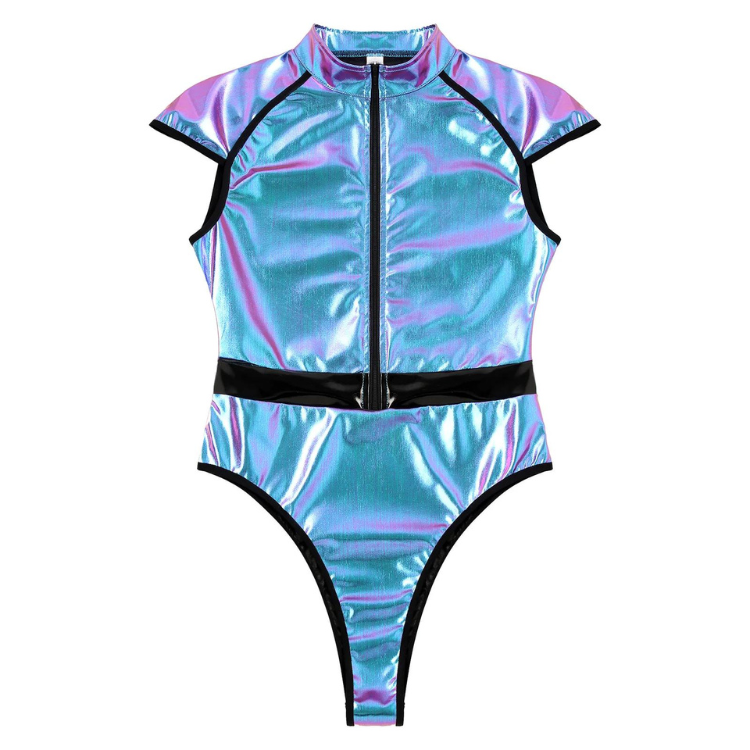 Alien Space Girl's High-Cut Catsuit