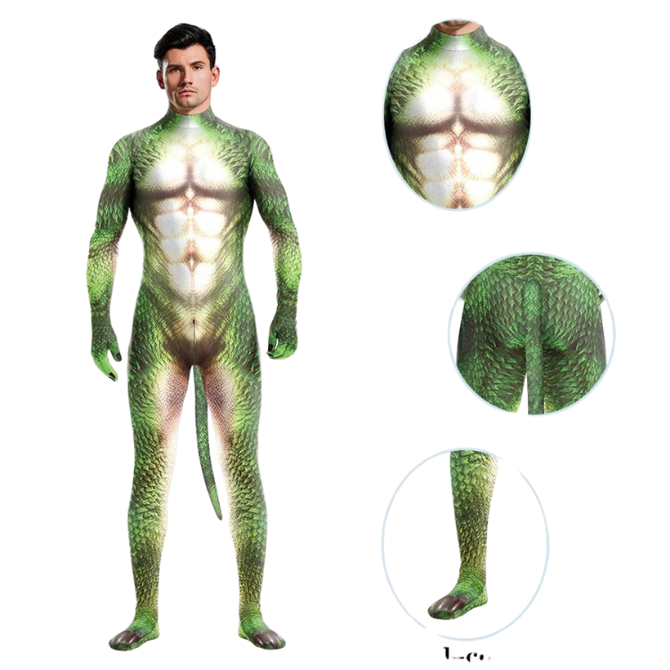Animal Zentai Body Suit With Tail