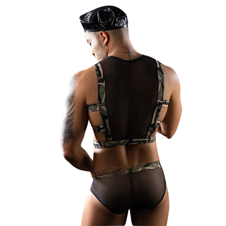 Battle-Ready Babe Bondage Uniform Costume