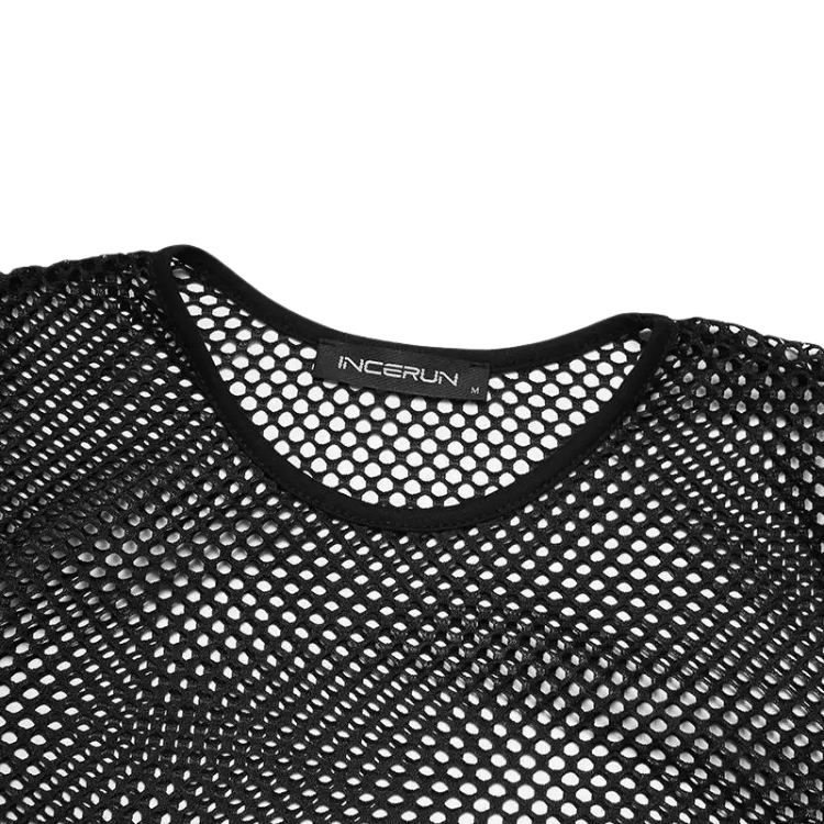 Black See Through Long Sleeve Shirt