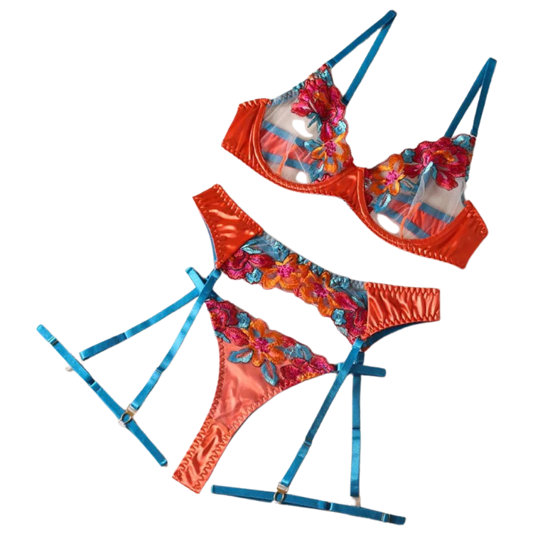 Blooming Desires Lace Seduction Fantasy Outfit