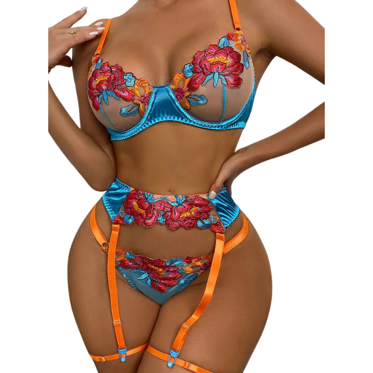 Blooming Desires Lace Seduction Fantasy Outfit