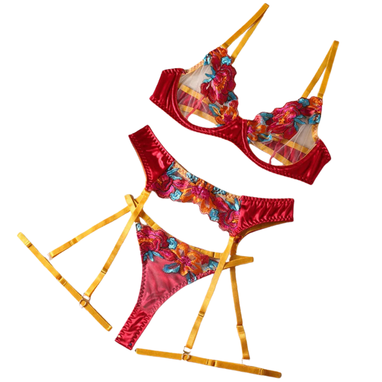 Blooming Desires Lace Seduction Fantasy Outfit