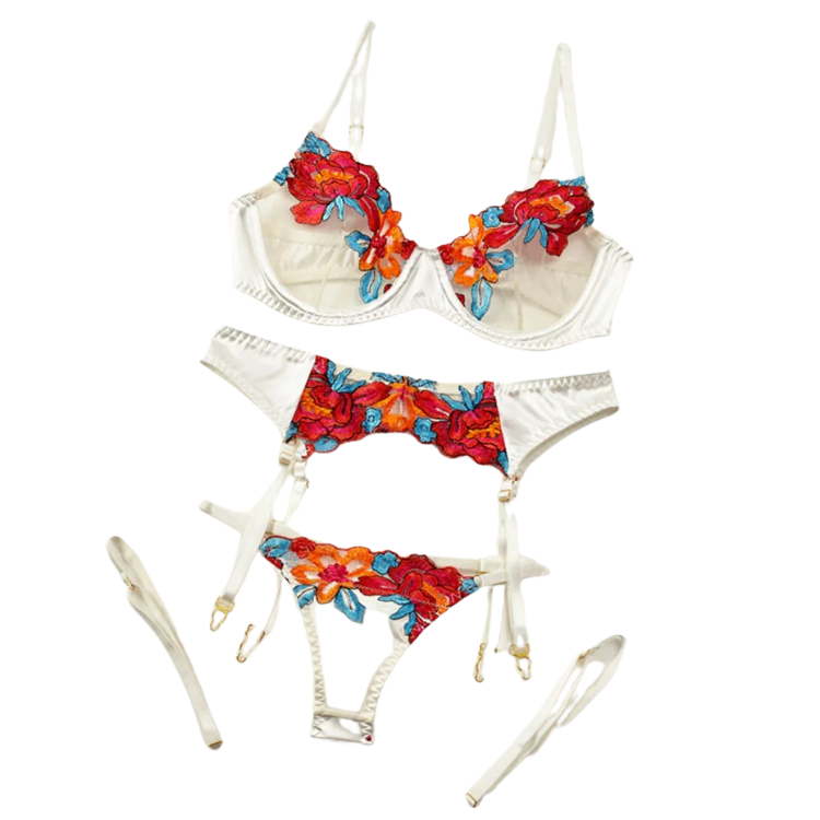 Blooming Desires Lace Seduction Fantasy Outfit