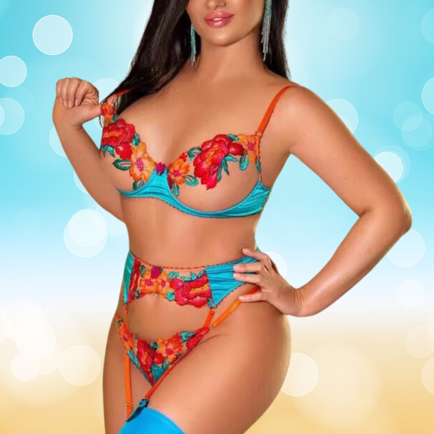 Blooming Desires Lace Seduction Fantasy Outfit