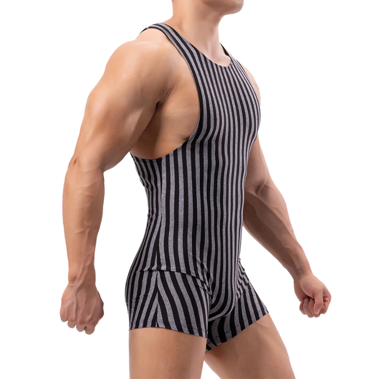 Bodyline Perfection Striped Undershirt Leotard