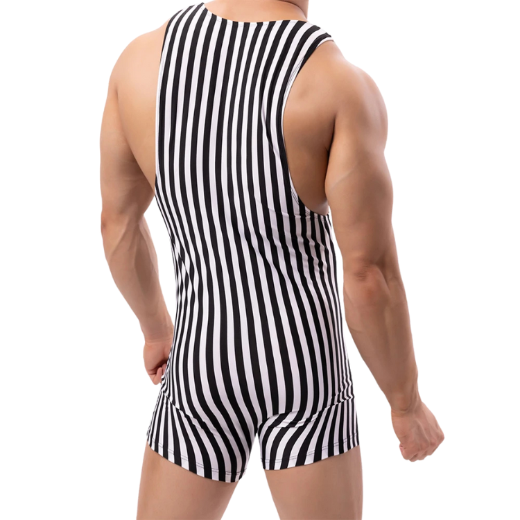 Bodyline Perfection Striped Undershirt Leotard