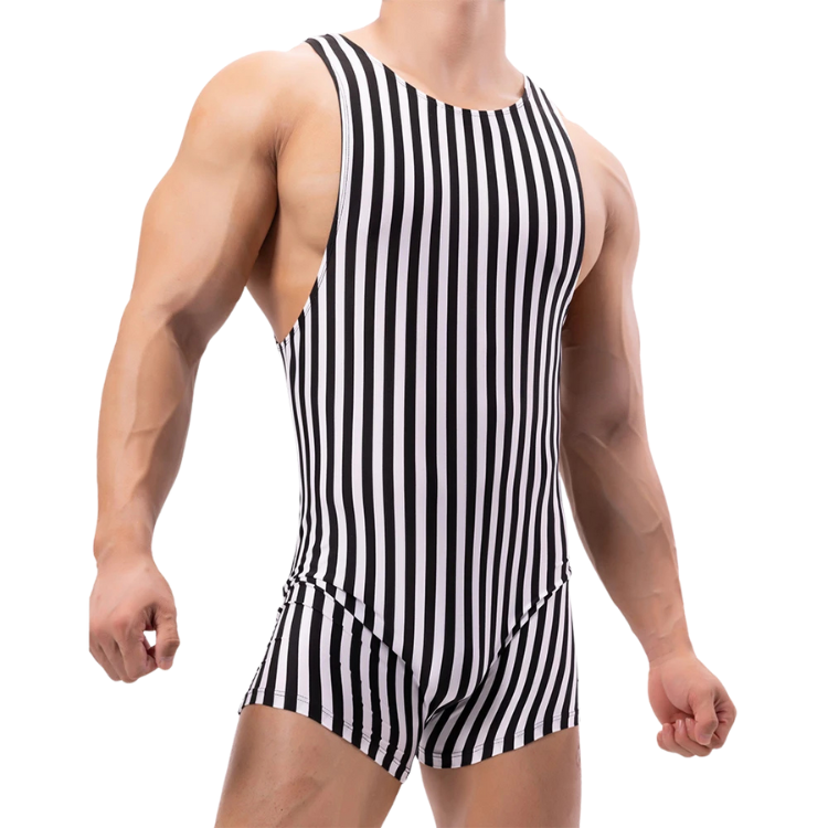 Bodyline Perfection Striped Undershirt Leotard