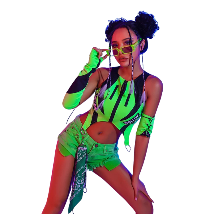 Bold Harlequin DJ Stage Wear Costume