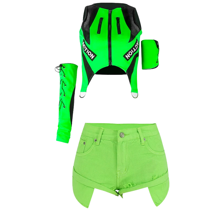 Bold Harlequin DJ Stage Wear Costume