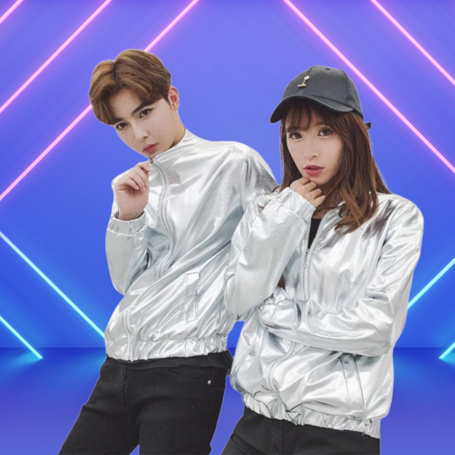 Bold Hip-Hop Nightclub Statement Coat