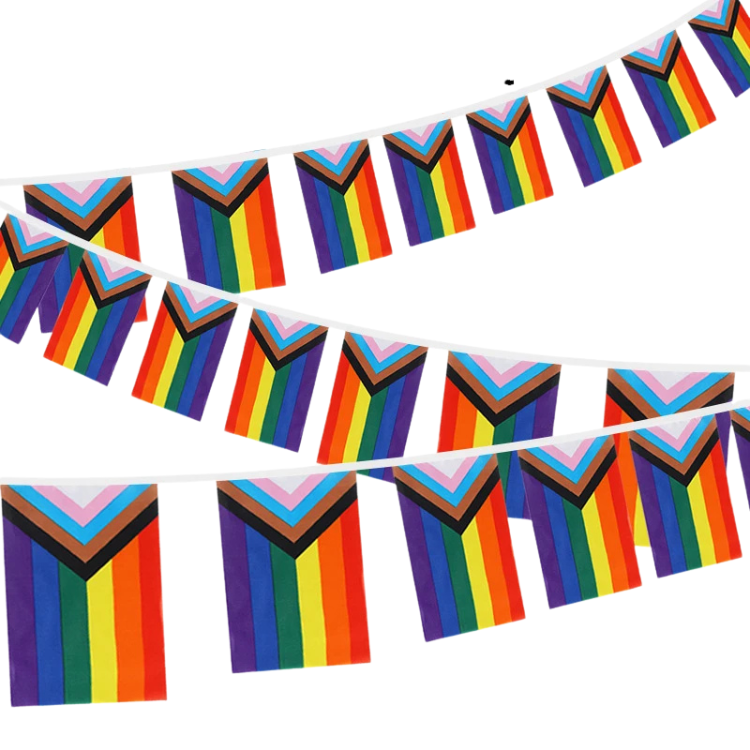 Boldly Celebrating LGBTQ+ Flag Garland