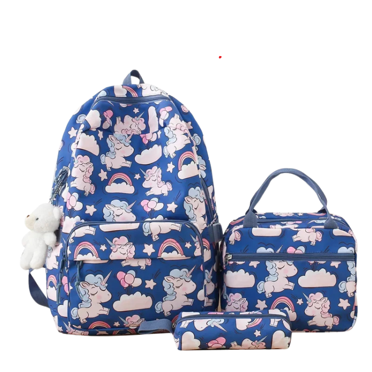 Born To Be A Unicorn Backpack Set (3 Piece)