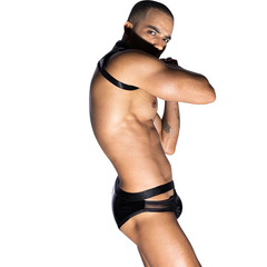 Bound Elegance Mesh Waiter Costume