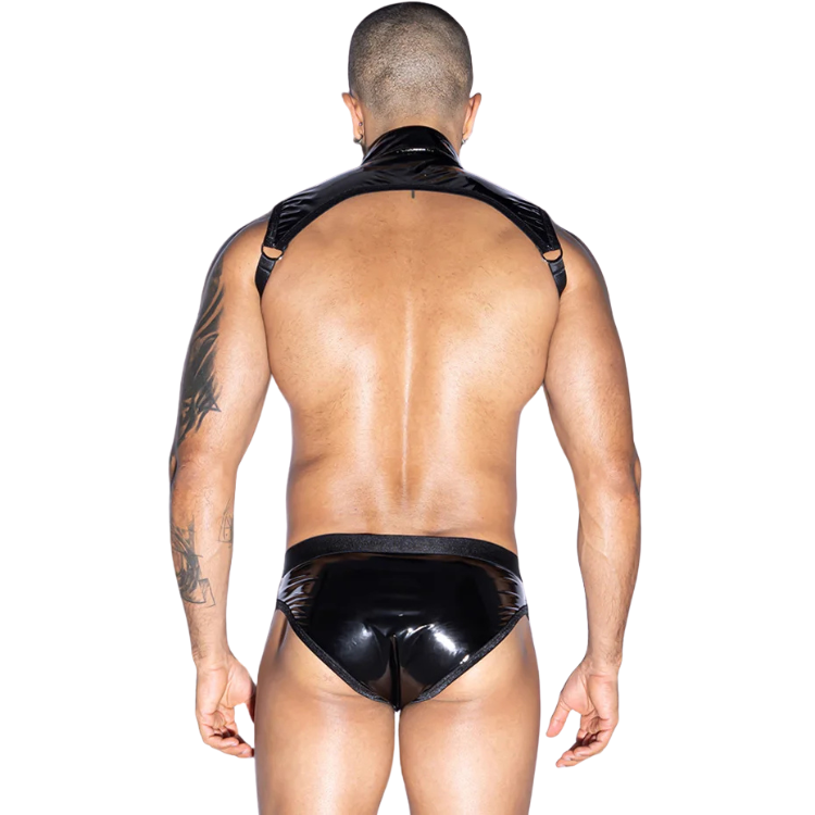 Bound Elegance Mesh Waiter Costume