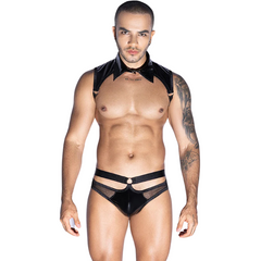 Bound Elegance Mesh Waiter Costume
