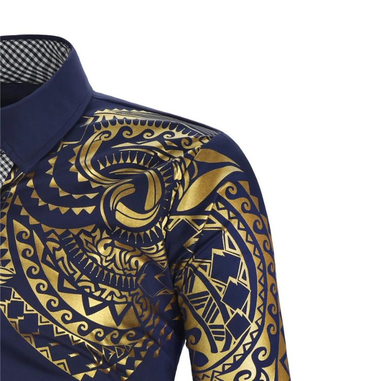 Bronzing Totem Long Sleeve Shirt