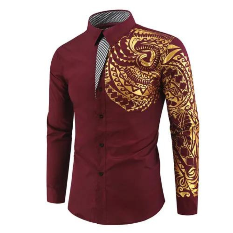 Bronzing Totem Long Sleeve Shirt