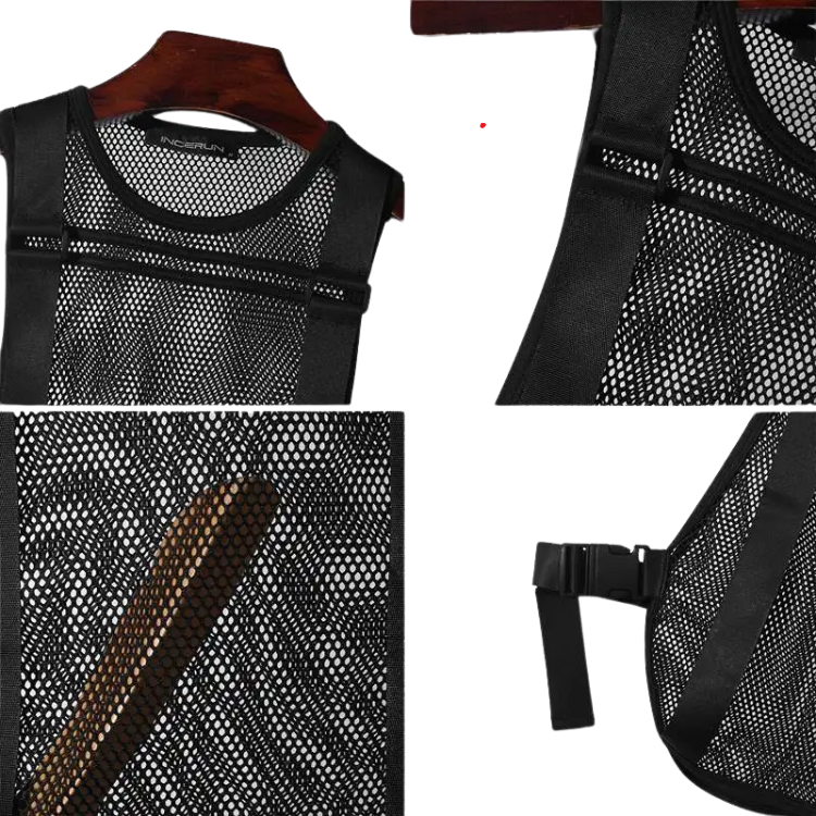 Buckle Up Sexy Rave Mesh Tank Top