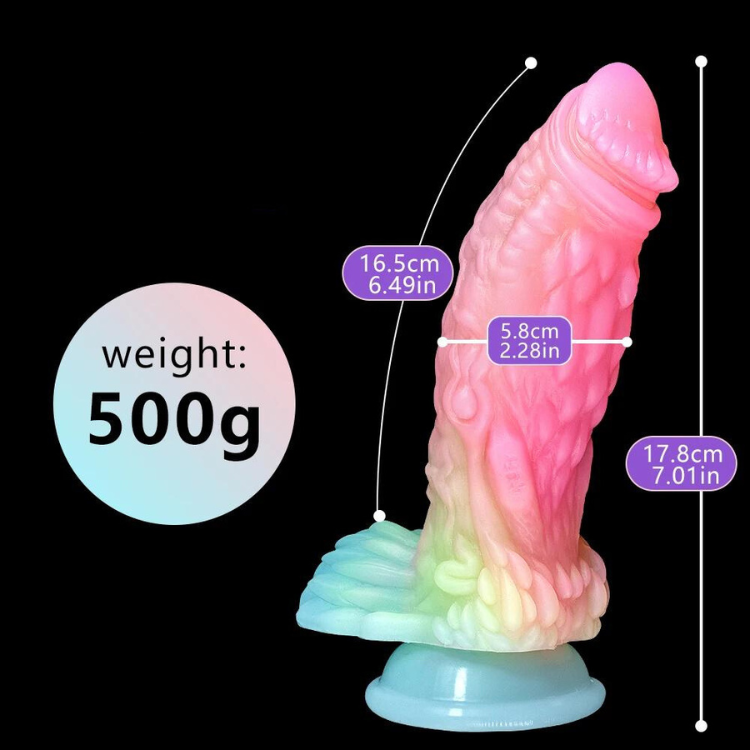 Candy Color Glow In The Dark Dildo