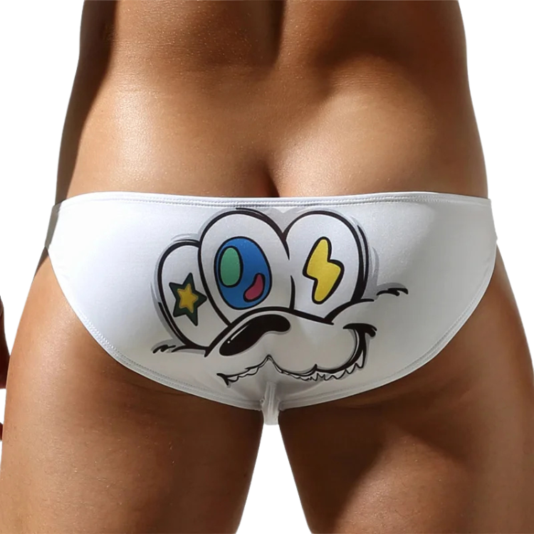 Cartoon Kink Pop Print Men’s Briefs