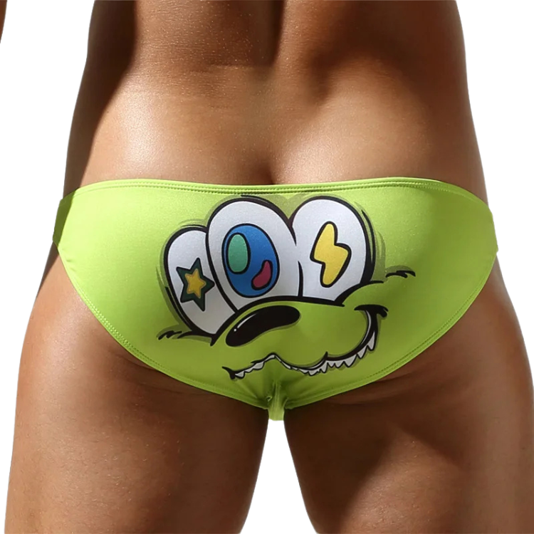 Cartoon Kink Pop Print Men’s Briefs
