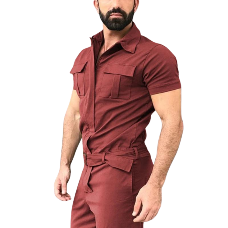 Casual Men's Uniform Workwear Jumpsuit