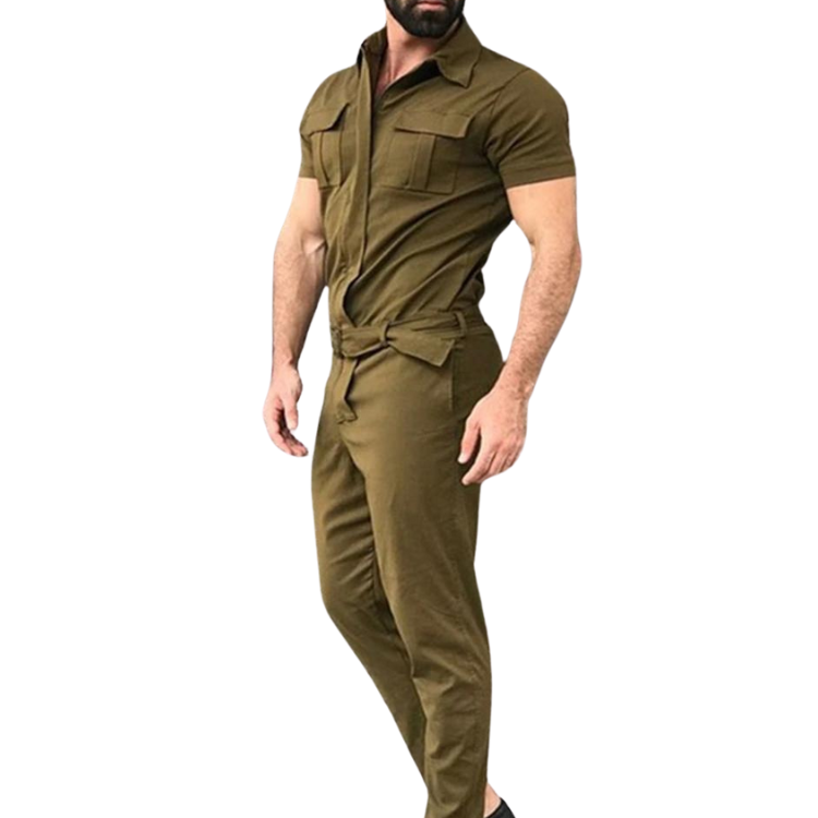 Casual Men's Uniform Workwear Jumpsuit