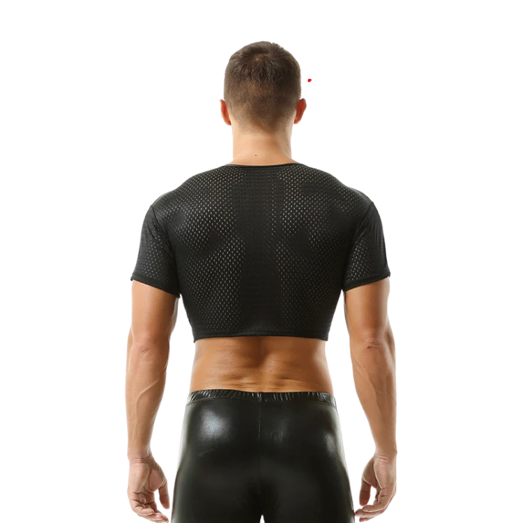 ClubErotic Short Sleeve Crop Top