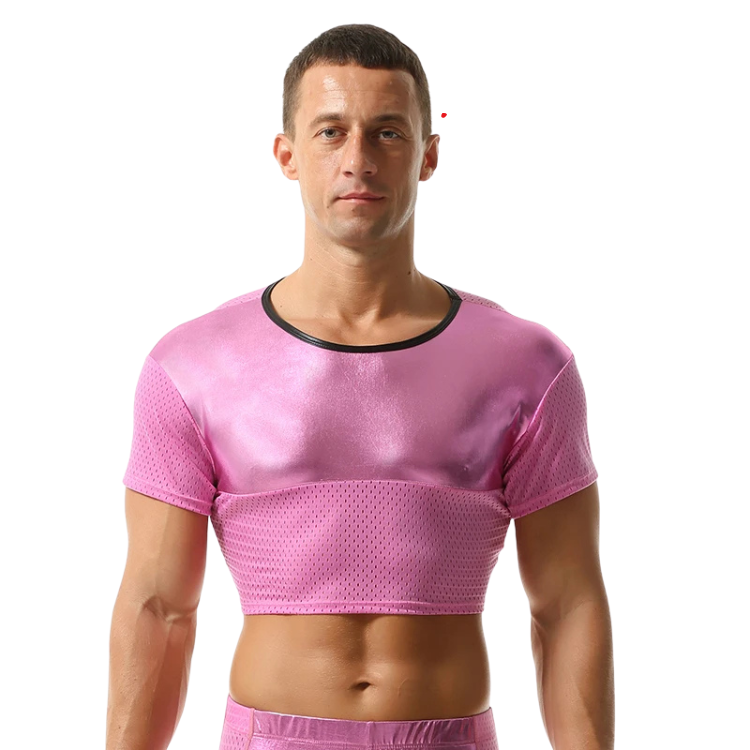 ClubErotic Short Sleeve Crop Top