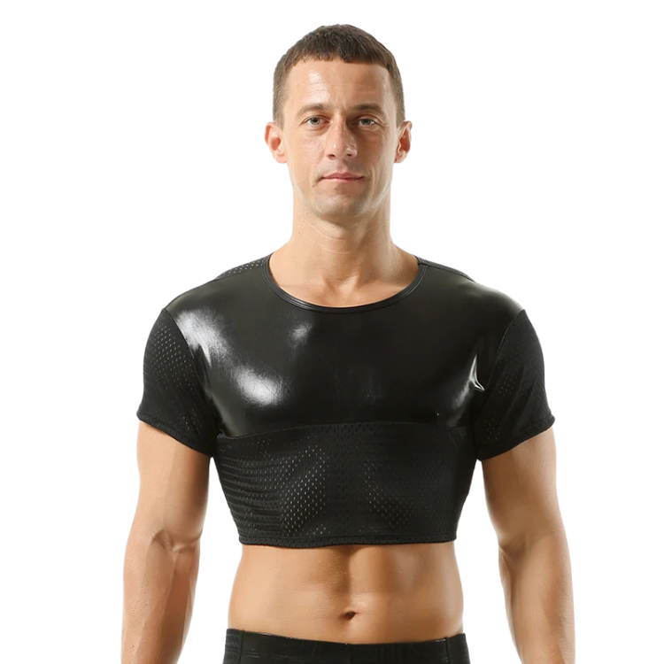 ClubErotic Short Sleeve Crop Top