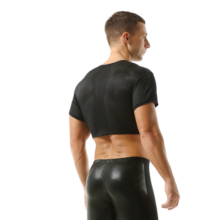 ClubErotic Short Sleeve Crop Top