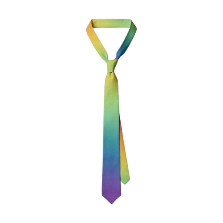Colorful Rainbow Striped Fun Tie