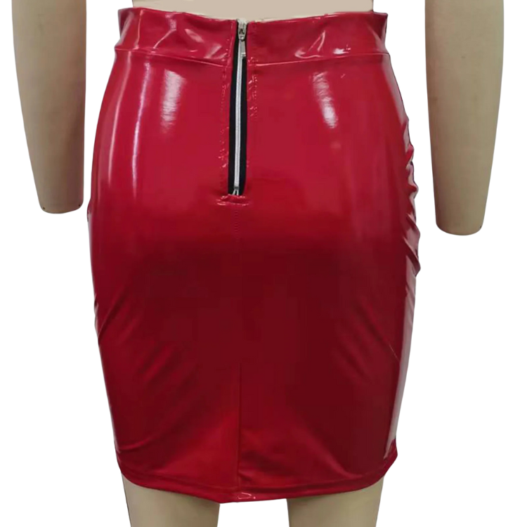 Command Attention Black Queer Mini Skirt