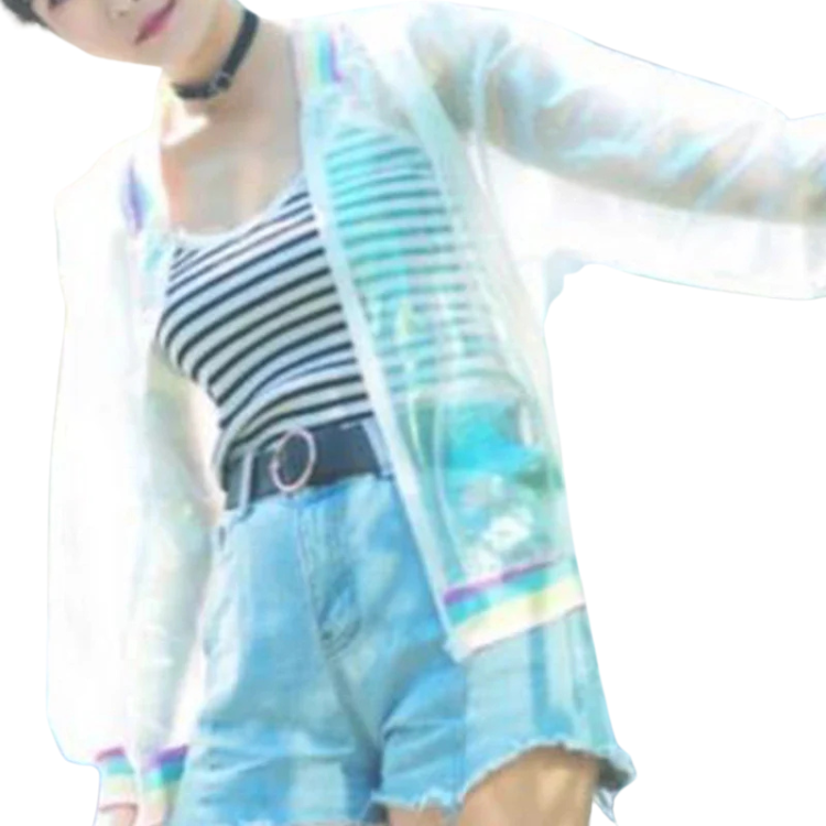 Cosmic Femme Iridescent Glow Coat