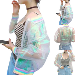 Cosmic Femme Iridescent Glow Coat