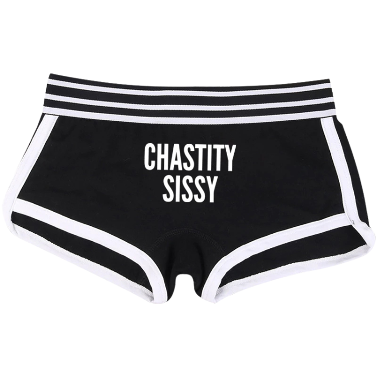 Cute Chastity Sissy Short Briefs