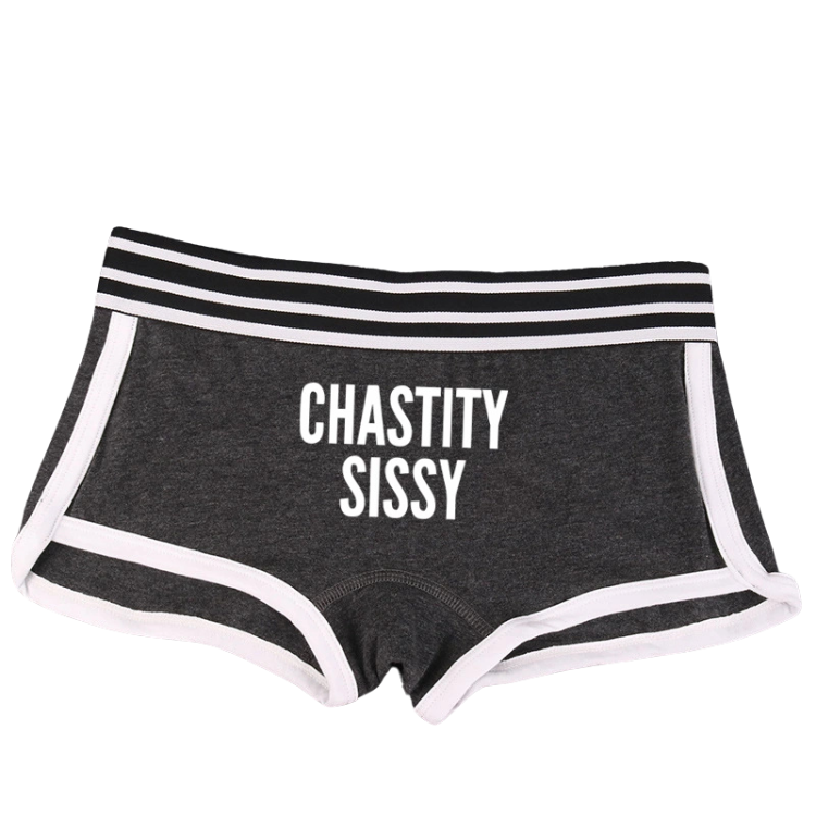 Cute Chastity Sissy Short Briefs