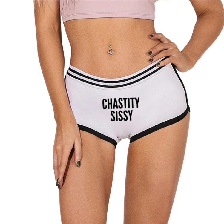 Cute Chastity Sissy Short Briefs