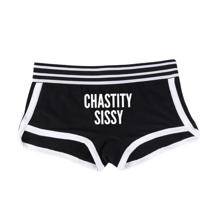 Cute Chastity Sissy Short Briefs