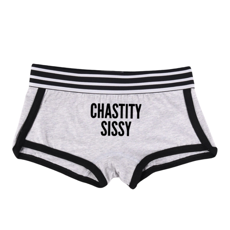 Cute Chastity Sissy Short Briefs