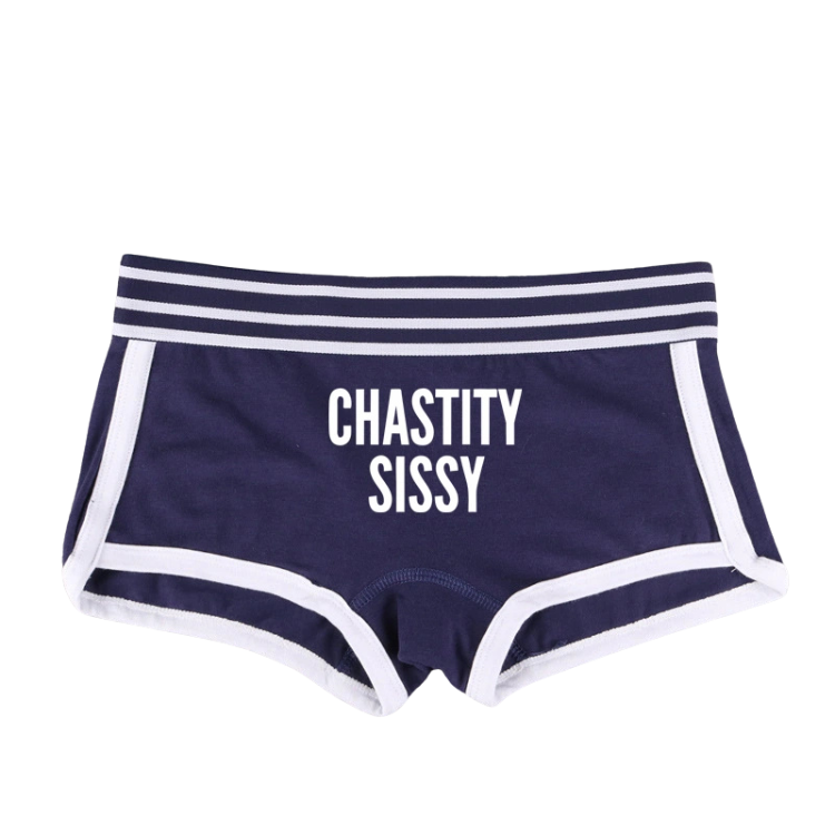 Cute Chastity Sissy Short Briefs