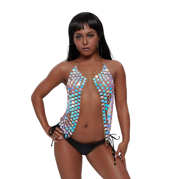 Disco Glitz Sequin Dazzler Cover-Up