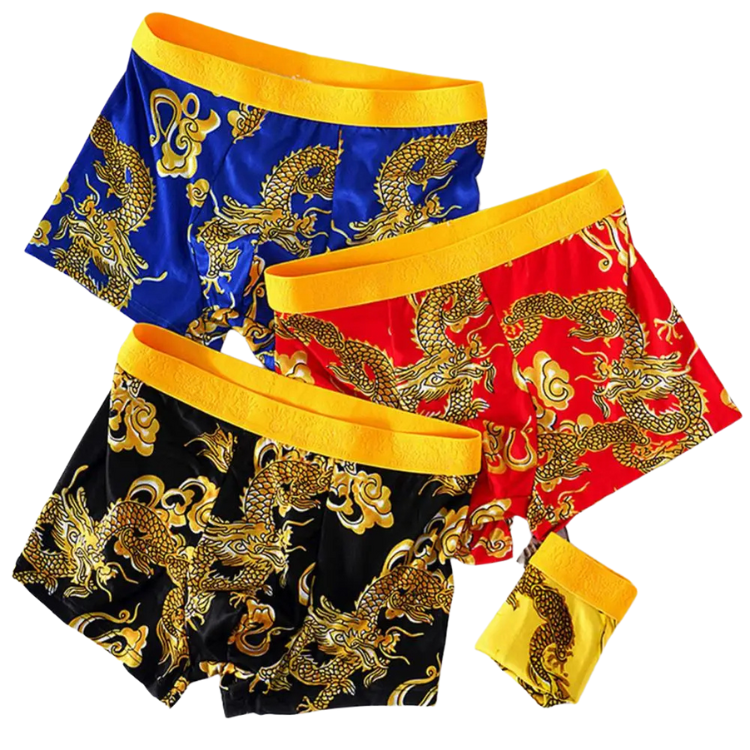 Dragon Daddy Bold Print Men’s Boxer Shorts