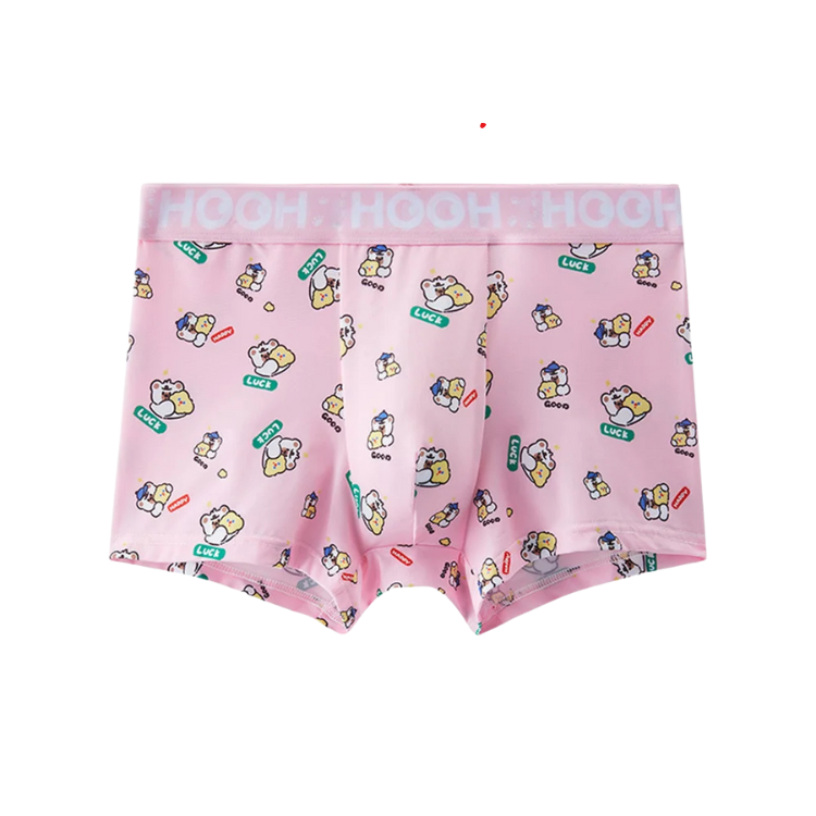Dreaming In Pink Cartoon Boxers
