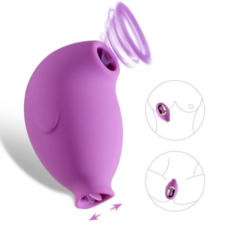 Dual Delight Clit & Nipple Penguin Play Wand